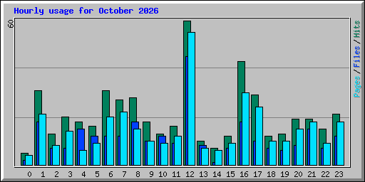 Hourly usage for October 2026